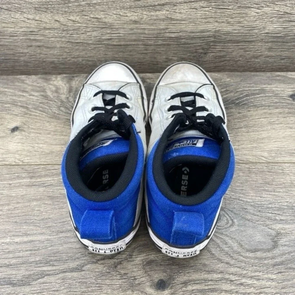 Converse Chuck Taylor All Star Boys Sneakers‎ Shoes Size 2 White Royal Blue